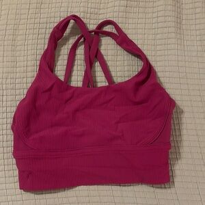 Lululemon Athletica Energy Ribbed Longline Sports Bra